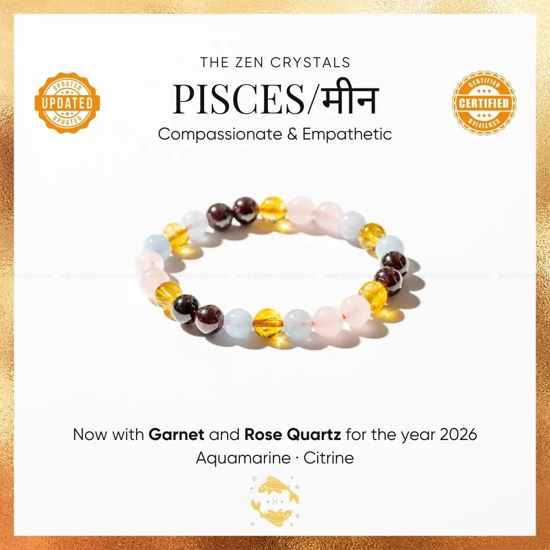 Citrine Zodiac Band - Pisces
