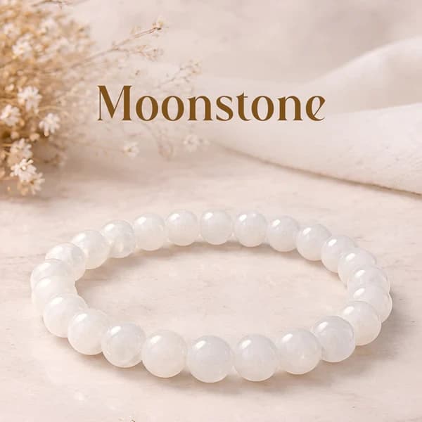 Moonstone Zodiac Band – Taurus