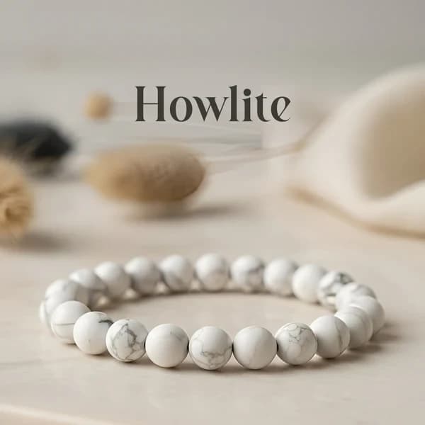 Howlite Zodiac Band – Cancer