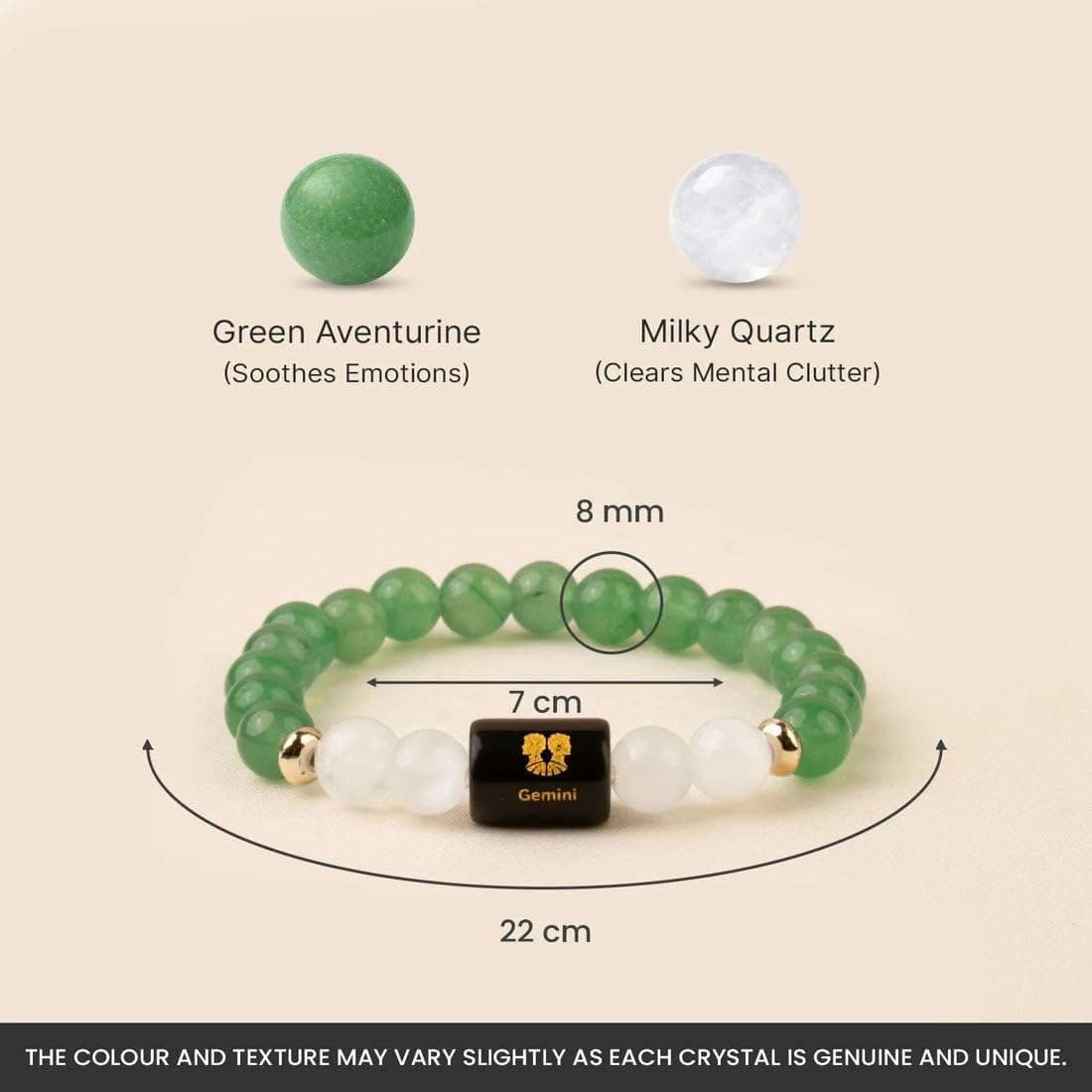 Green Aventurine Zodiac Band – Gemini
