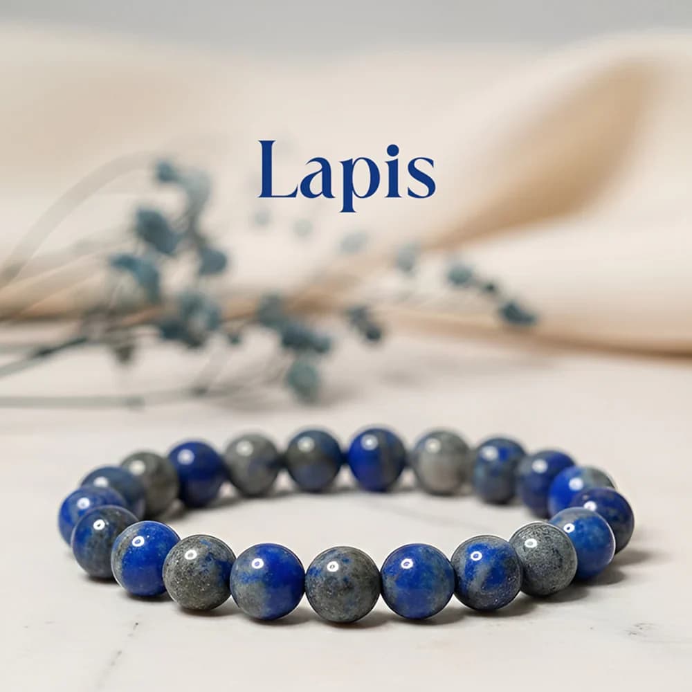 Lapis Lazuli Zodiac Band – Aquarius (कुंभ राशि)