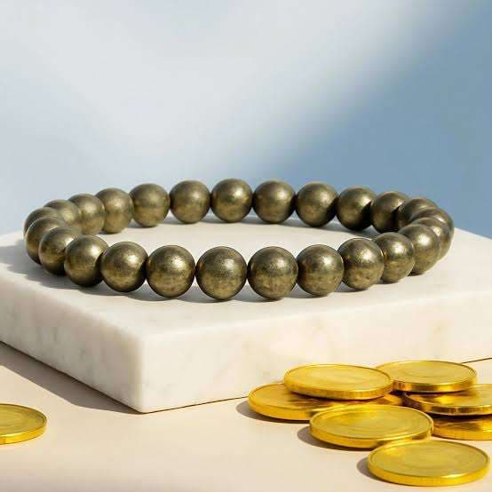 7 Chakra & Pyrite Bracelet – Natural Stone Beads
