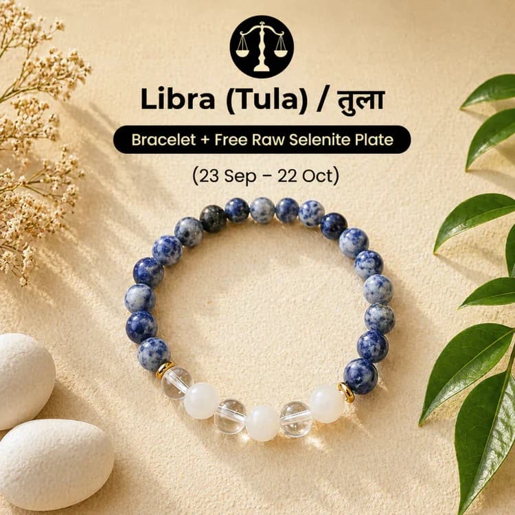 Selenite Zodiac Band – Libra
